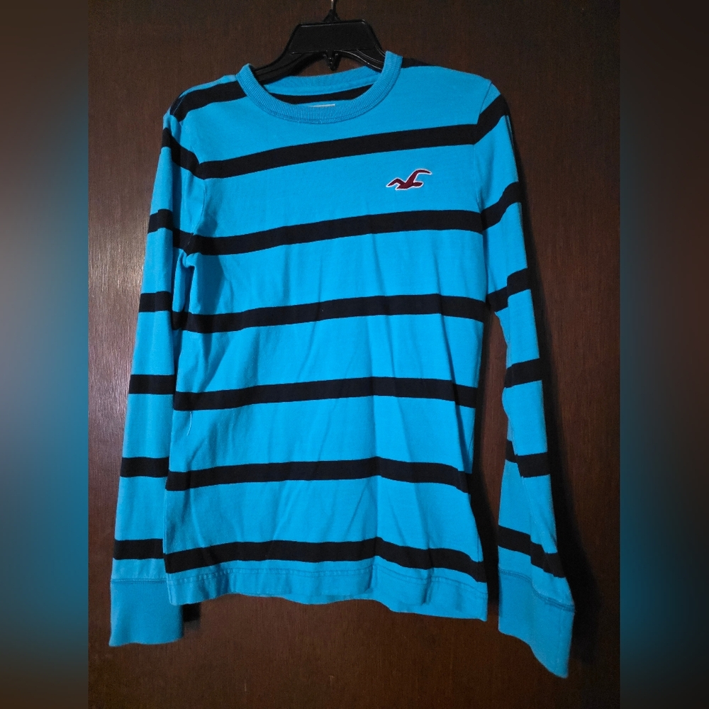Blue and Black Striped Sweater